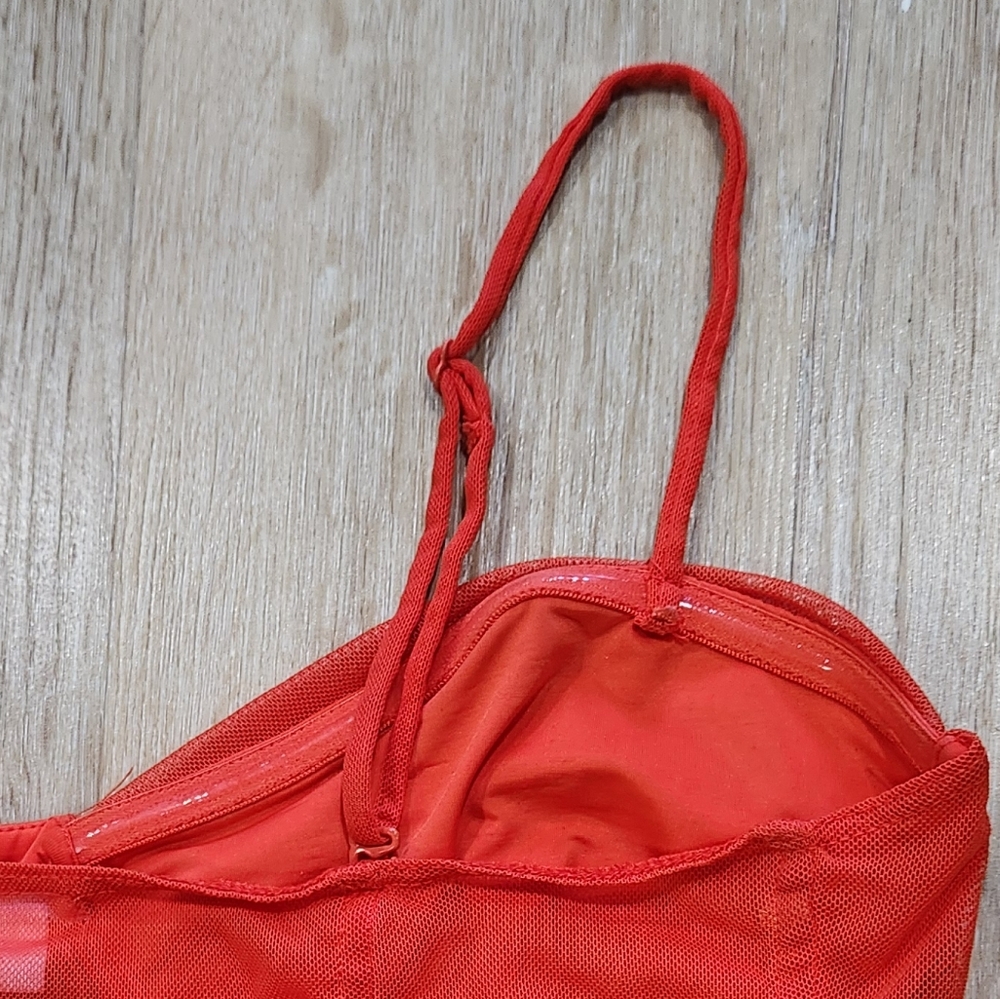 Orange crop top Size Large - Picture 6 of 11